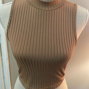 Polyester stretch crop cami